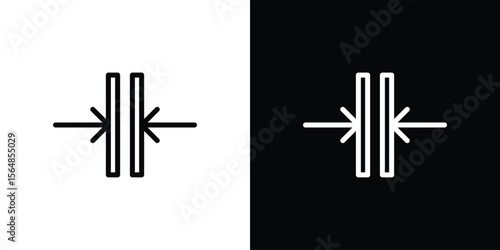 Thickness icon Logo. Vector Illustration. EPS Illustration.