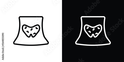 Thyroid icon Logo. Vector Illustration. EPS Illustration.