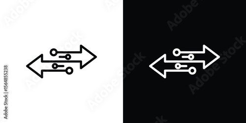 Transfer icon Logo. Vector Illustration. EPS Illustration.