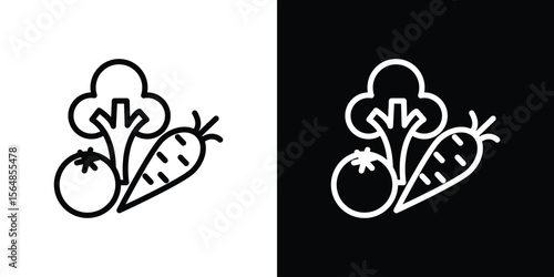 Vegetable icon Logo. Vector Illustration. EPS Illustration.
