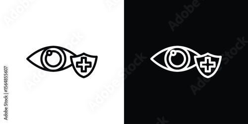 Vision insurance icon Logo. Vector Illustration. EPS Illustration.