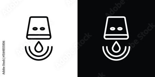 Water sensor icon Logo. Vector Illustration. EPS Illustration.