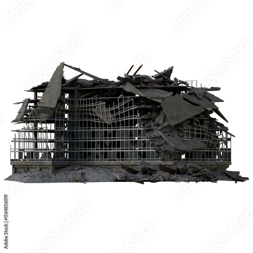 Wallpaper Mural Destroyed building war Torontodigital.ca