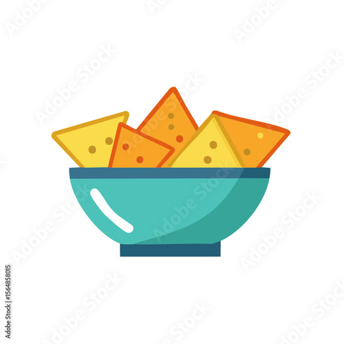 Bowl of Tortilla Chips Icon...