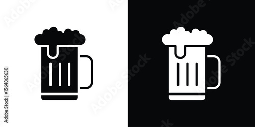 Beer icon illustration doodle. Flat illustration vector set