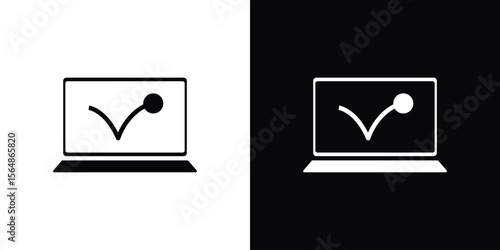 Bounce rate icon illustration doodle. Flat illustration vector set