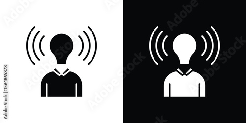 Brand awareness icon illustration doodle. Flat illustration vector set