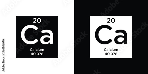 Calcium icon illustration doodle. Flat illustration vector set
