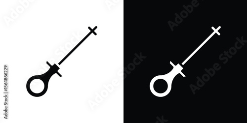 Car dipstick icon illustration doodle. Flat illustration vector set