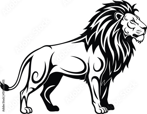 vector illustration of a lion