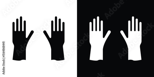 Gloves icon illustration doodle. Flat illustration vector set