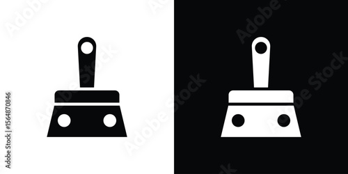 Putty knife icon illustration doodle. Flat illustration vector set