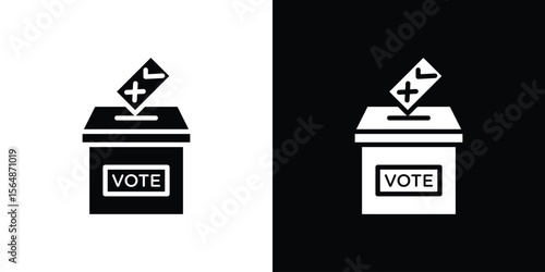Referendum icon illustration doodle. Flat illustration vector set