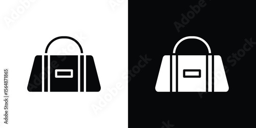 Sports bag icon illustration doodle. Flat illustration vector set