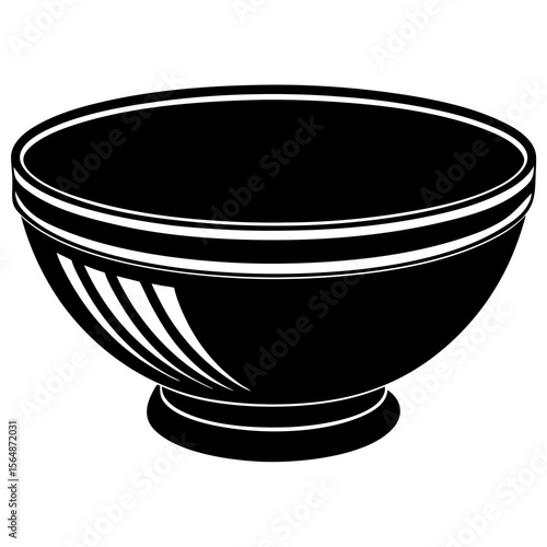 ceramic bowl isolated on white