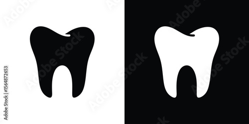 Tooth icon illustration doodle. Flat illustration vector set