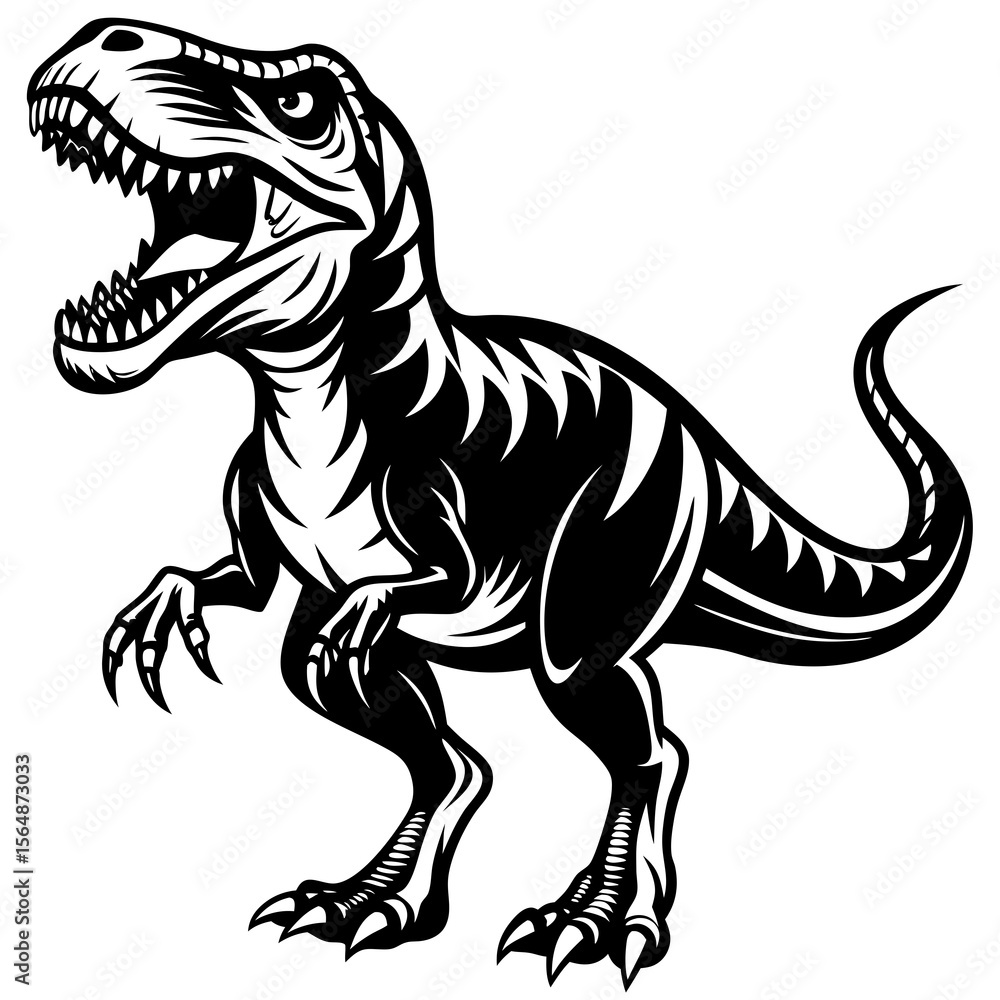 tyrannosaurus dinosaur vector illustration tyrannosaurus dinosaur vector illustration