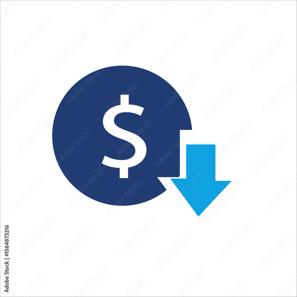 Business and commerce UI elements for web, app, banner, and print design. Blue financial and shopping icons with dollar signs, price tags, discounts, charts, invoices, and calculators. Business and commerce UI elements for web, app, banner, and print design. Blue financial and shopping icons with dollar signs, price tags, discounts, charts, invoices, and calculators.