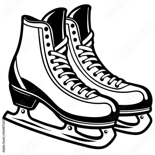 ice skates isolated on white