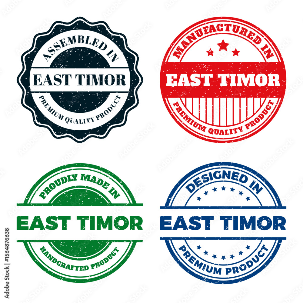 Obraz premium East Timor Product Stamps. Premium Quality Guarantee