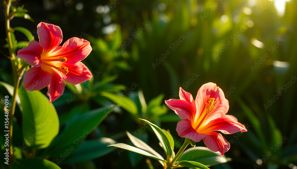 Magische Natur – Rosa Blüte im Traumlicht mit Wasserperlen Magische Natur – Rosa Blüte im Traumlicht mit Wasserperlen