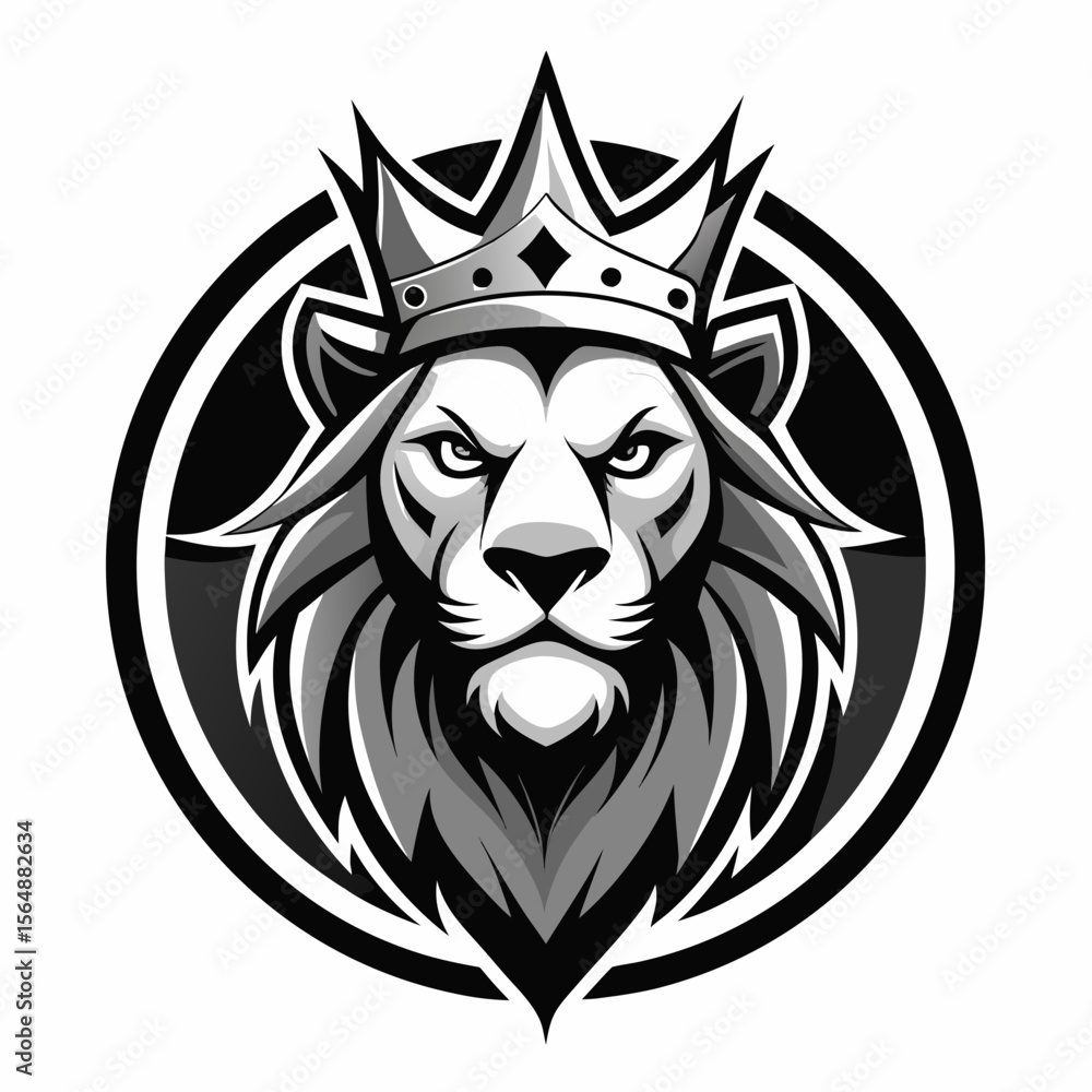 Fototapeta premium lion head vector