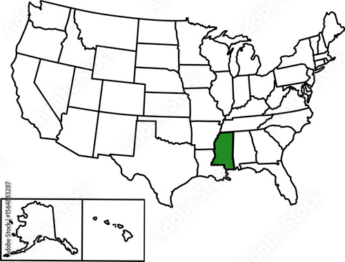 Map showing U.S. Pine Belt states with clear borders, ideal for forestry, ecology, regional economy, and educational or environmental purposes.