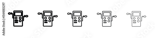 Dialysis icon web Vector collection in black strokes
