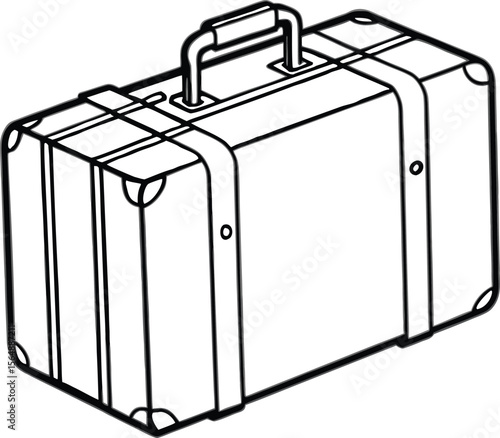  Vintage Travel Suitcase Icon