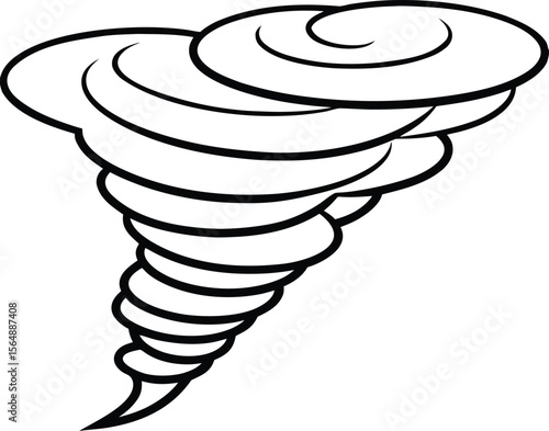 Tornado Cyclone Weather Warning Icon