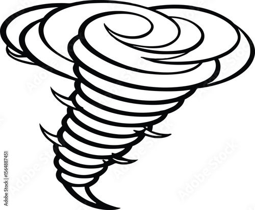 Tornado Cyclone Weather Warning Icon