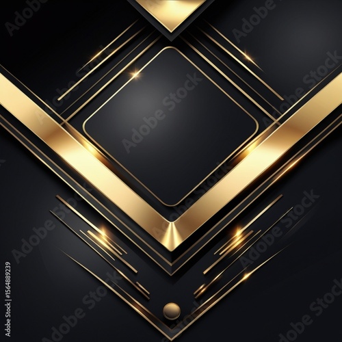 abstract black golden metal background 
