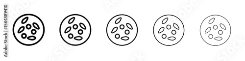 Thalassaemia icon web Vector collection in black strokes