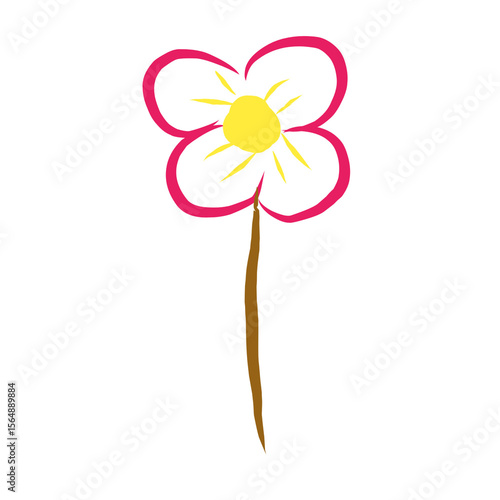 flower on a white background