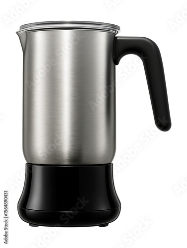 Wallpaper Mural Electric milk frother with a stainless steel jug, perfect for frothing warm milk in a home setting. Torontodigital.ca