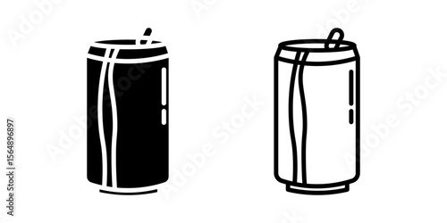 Soda icon on white background
