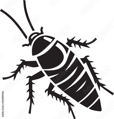 silhouettes of cockroaches vector design