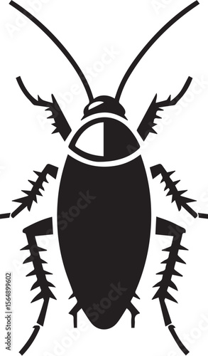 silhouettes of cockroaches vector design