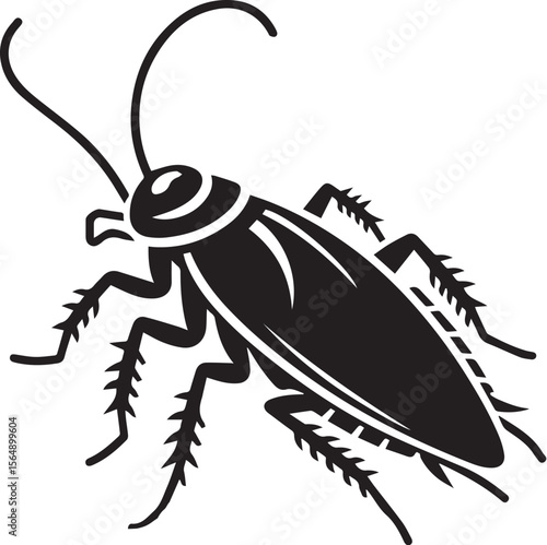 silhouettes of cockroaches vector design