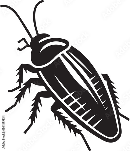silhouettes of cockroaches vector design