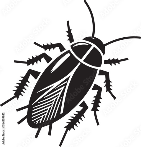 silhouettes of cockroaches vector design
