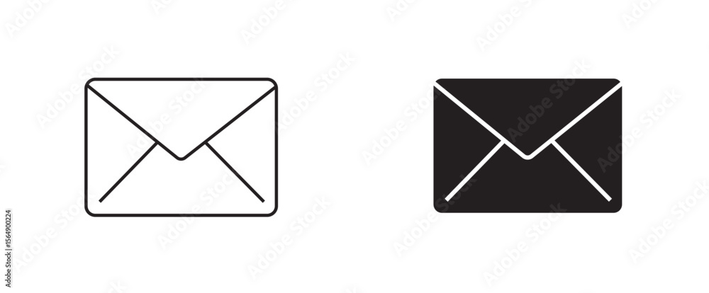 Email Envelope Icons - Mail & Message Communication Symbols Email Envelope Icons - Mail & Message Communication Symbols