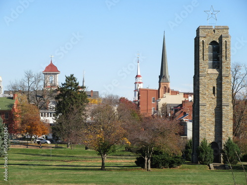 view of Frederick maryland in fall 