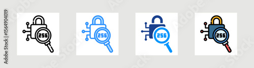 Sha 256 Icon Collection Set Multiple Style