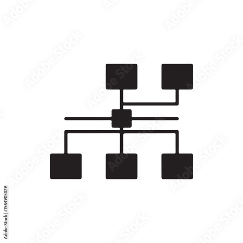 Sitemap icon isolated. simple vector icon on white background