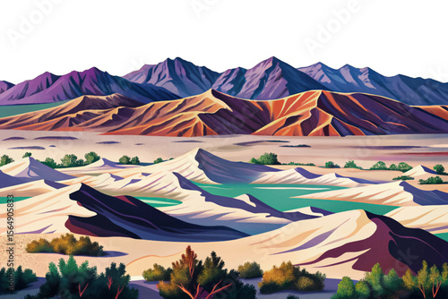 Death Valley’s intense heat shapes sweeping dunes and cracked salt flats, highlighting its stark, harsh beauty under blazing sun and dramatic arid landscapes