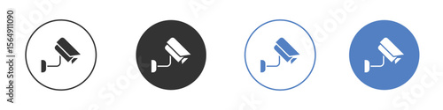 CCTV icon Thin line design. Vector Graphic. EPS 10