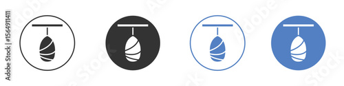 Cocoon icon Thin line design. Vector Graphic. EPS 10
