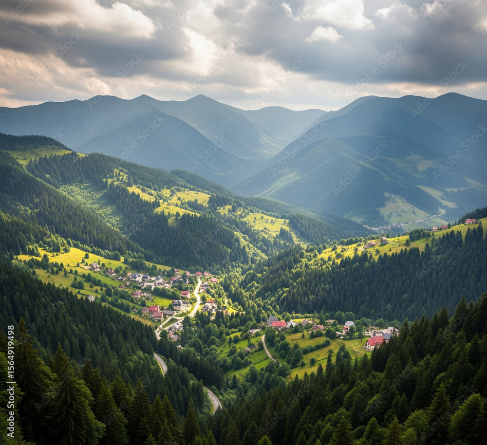 Fototapeta premium view from the mountain