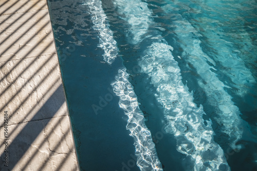 Sunlit Afternoon Pool Water Glistening in the light 